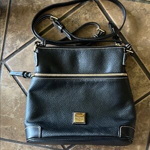Dooney & Bourke Black Crossbody Bag with Adjustable Strap